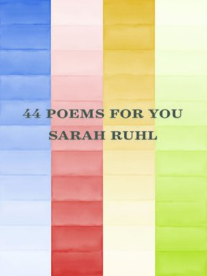 cover image of 44 poems for you